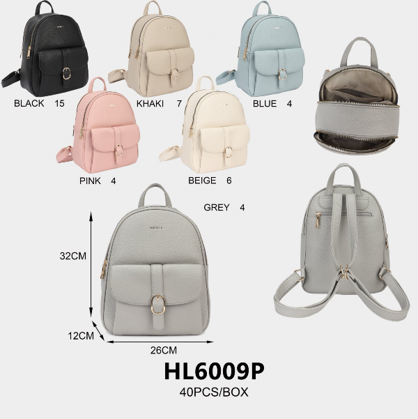 Plecak damskie Roz Standard Mix Kolor Paszka 6 szt